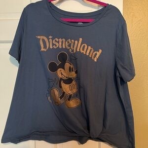 Disney Blue Mickey Mouse Short Sleeve Tee